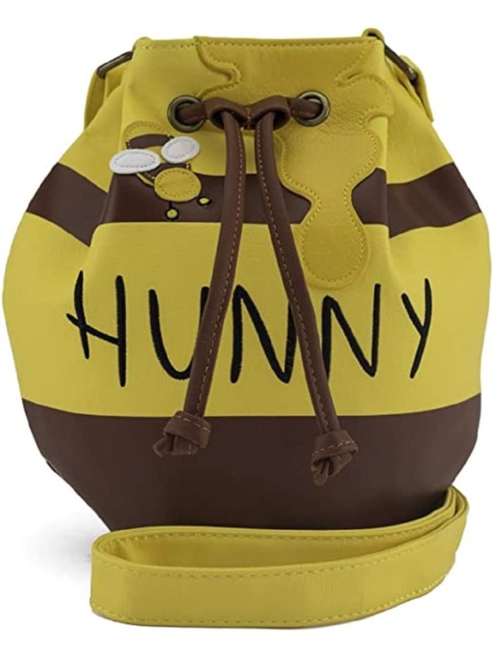 Charming Honey Pot Crossbody Bag - Cute Yellow Lounge Accessory for Disney Fans
